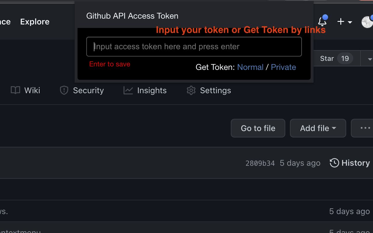 GitZip for github 插件使用教程