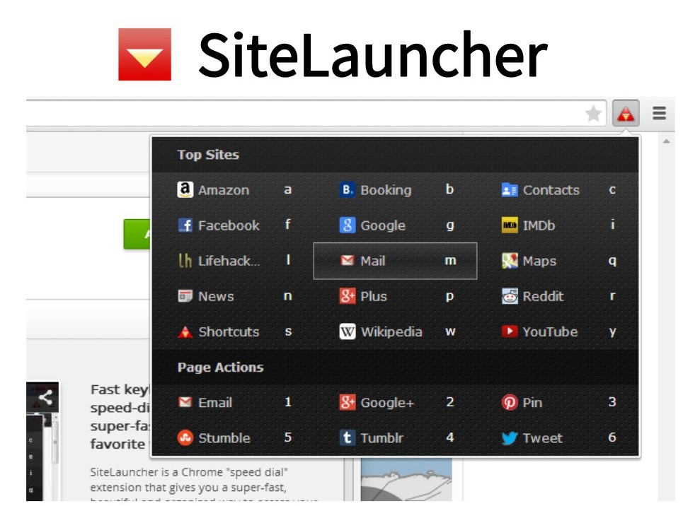 SiteLauncher插件，快速定位目标网站