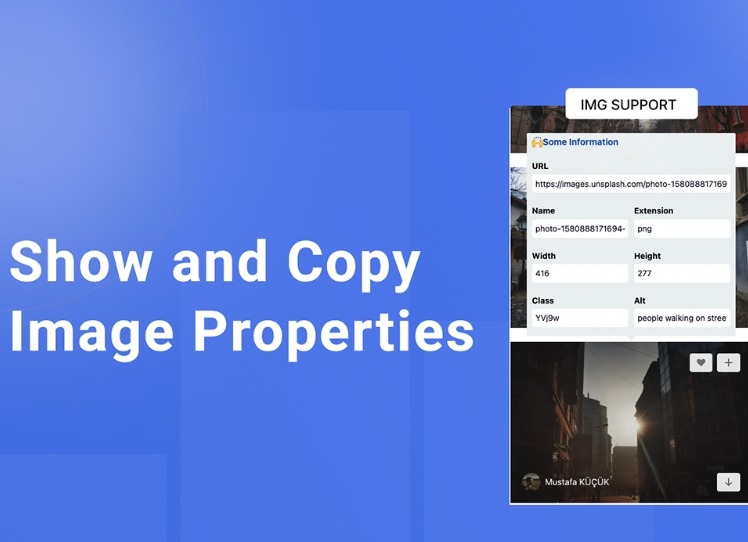Show and Copy Image Properties插件，网页图像属性查看工具
