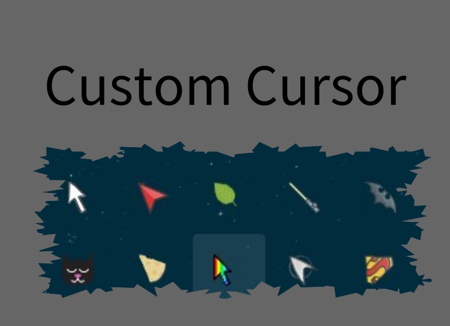 Custom Cursor插件，浏览器自定义光标工具