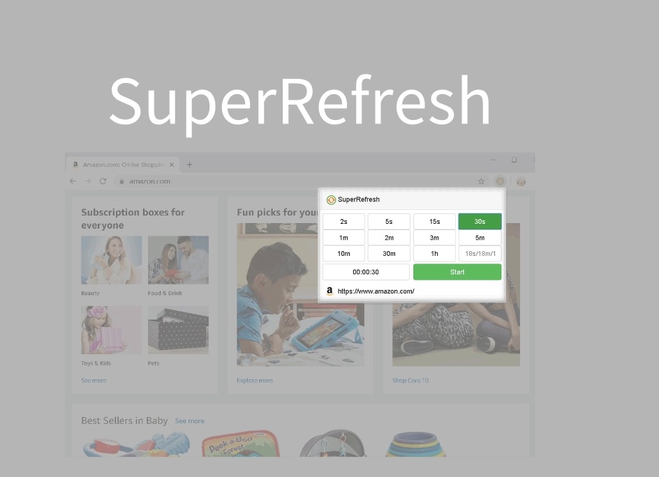 SuperRefresh插件，Chrome浏览器网页定时刷新工具