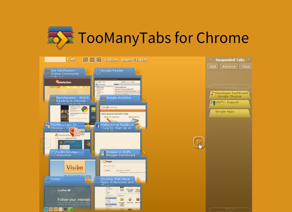 TooManyTabs for Chrome插件，多标签页免费管理工具