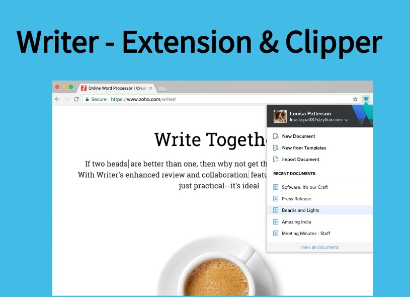 Writer – Extension & Clipper插件，Writer文档在线创建、访问与编辑