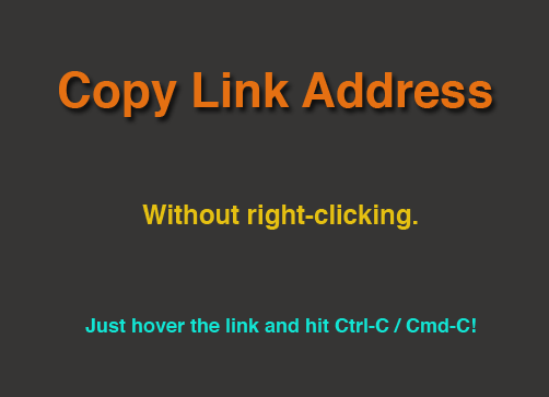 Copy Link Address插件，快速拷贝Chrome网页链接 