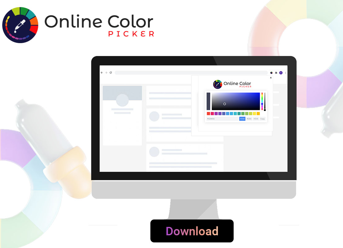 Online Color Picker插件，Chrome浏览器免费网页调色板