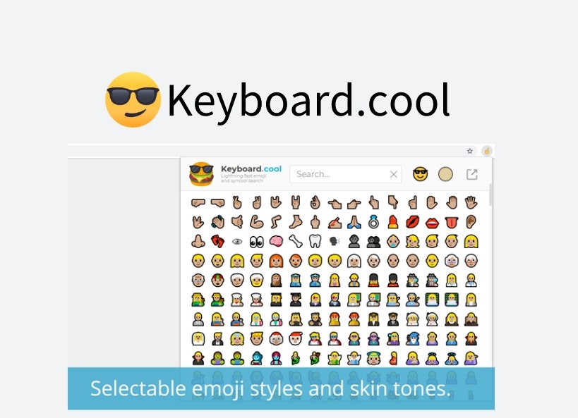 Keyboard.cool插件，Chrome浏览器网页便捷表情键盘