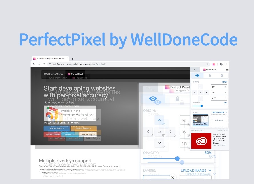 PerfectPixel 插件，网页前端页面显示优化工具